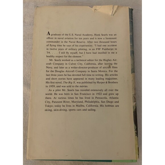 The Crowded Sky by Hank Searls VTG 1960. Hardcover w Dust Jacket. Good Cond. - Picture 3 of 5